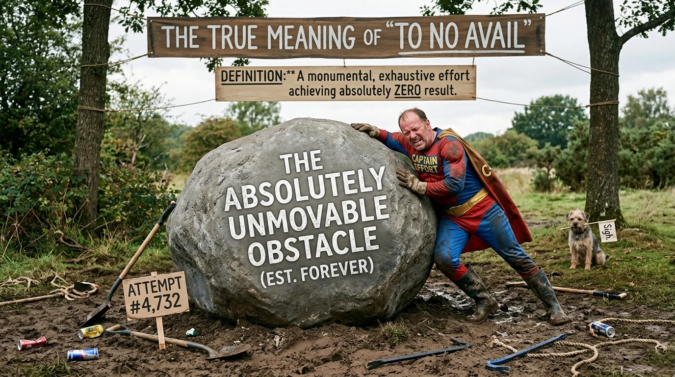 What Does “To No Avail” Mean