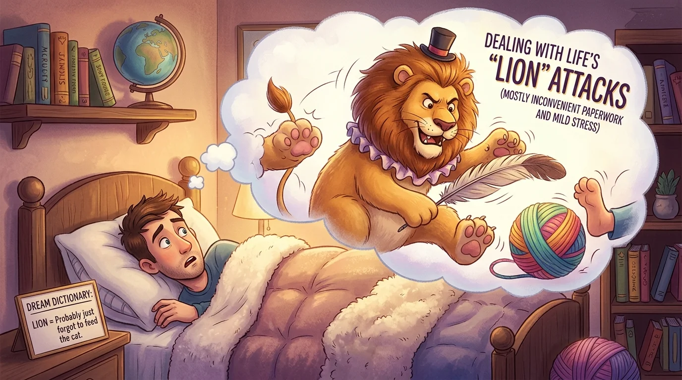 Spiritual Meaning of a Lion Attack Dream