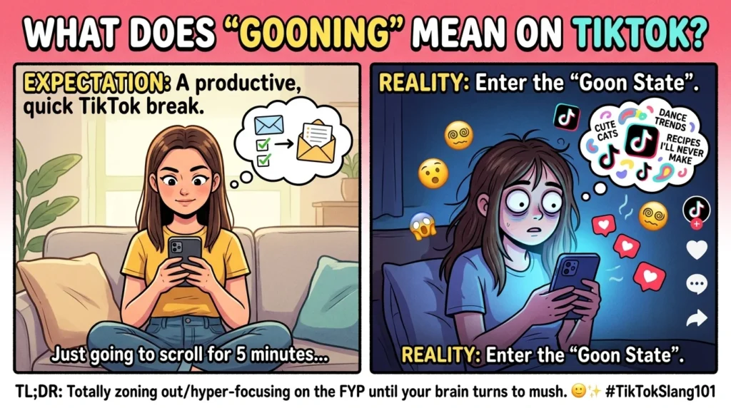 Gooning Meaning TikTok
