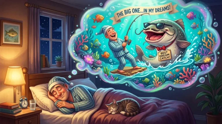 dream of catching fish