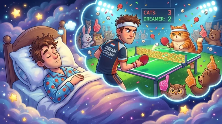 dreams about table tennis and ping pong